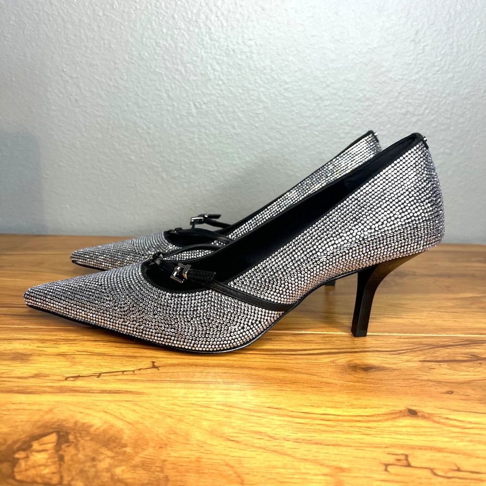Michael Michael Kors Selina Pump 10 Rhinestone Embellished Evening Cocktail NIB